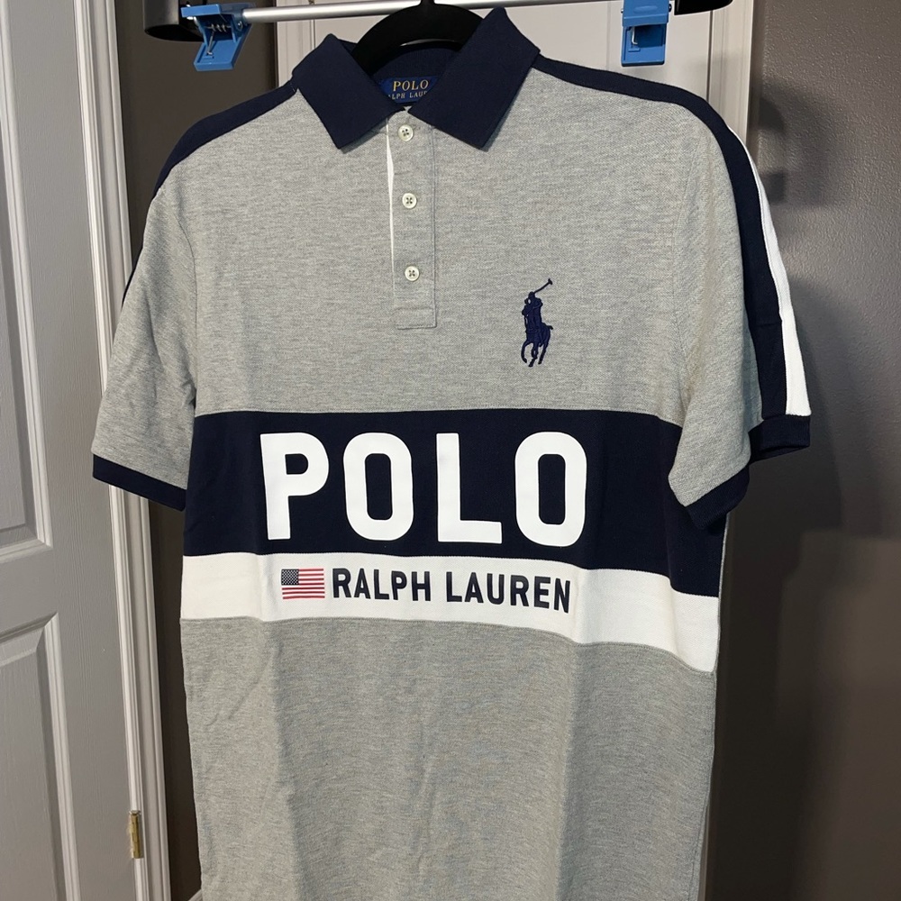 MEN’S Polo  Heathered Grey Shirt